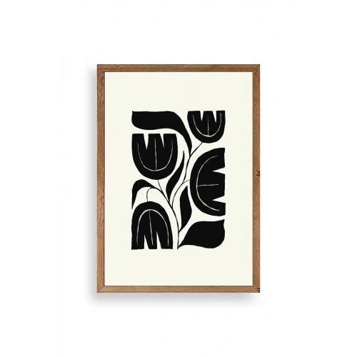 Çiçek Ahşap Çerçeveli Tablo 23 x 30