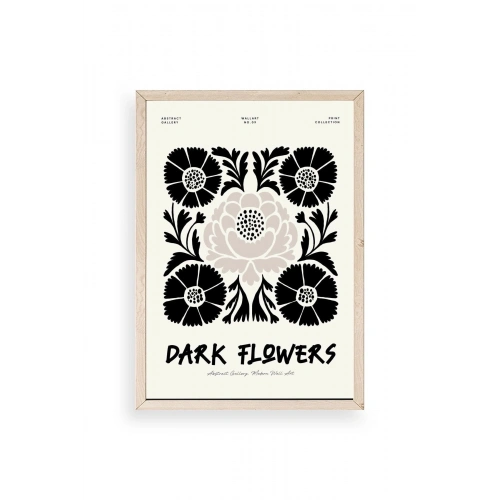 Çiçek Ahşap Çerçeveli Tablo 23 x 30