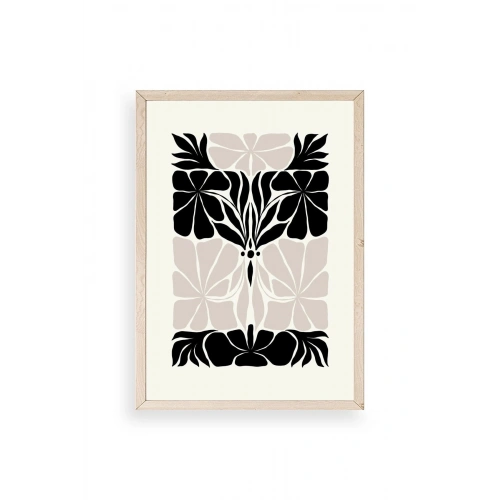 Çiçek Ahşap Çerçeveli Tablo 23 x 30