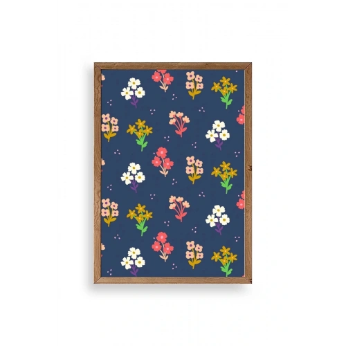 Çiçek Ahşap Çerçeveli Tablo 23 x 30