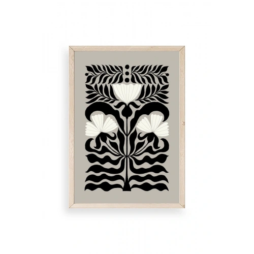 Çiçek Ahşap Çerçeveli Tablo 23 x 30