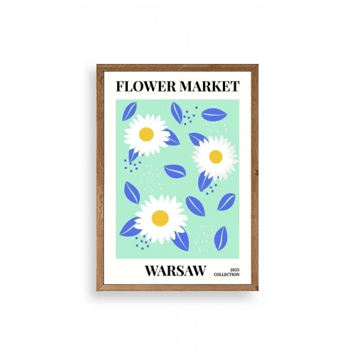 Çiçek Ahşap Çerçeveli Tablo 23 x 30