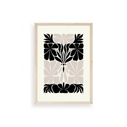 Çiçek Ahşap Çerçeveli Tablo 23 x 30