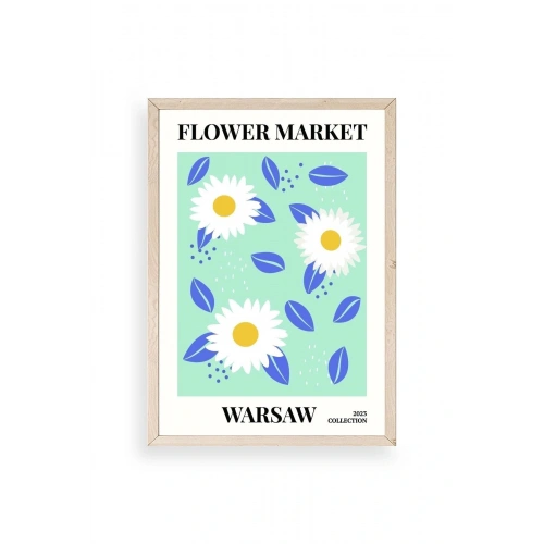 Çiçek Ahşap Çerçeveli Tablo 23 x 30