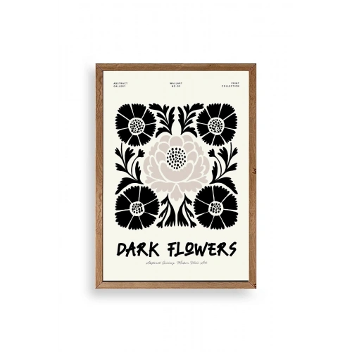 Çiçek Ahşap Çerçeveli Tablo 30 x 42