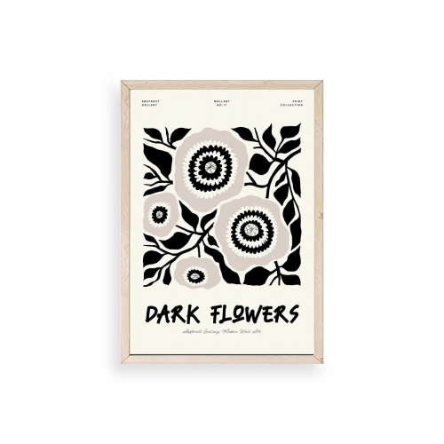 Çiçek Ahşap Çerçeveli Tablo 30 x 42