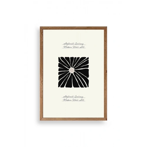 Çiçek Ahşap Çerçeveli Tablo 30 x 42