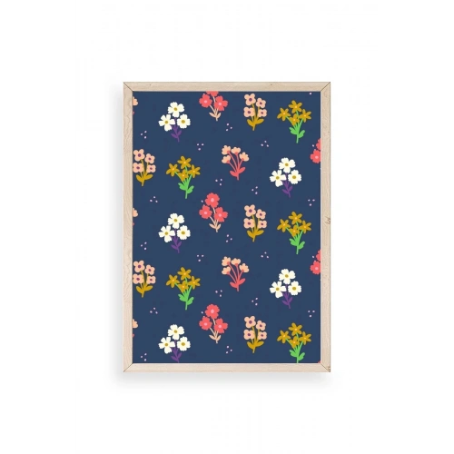 Çiçek Ahşap Çerçeveli Tablo 30 x 42