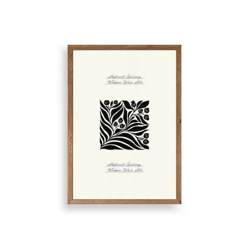 Çiçek Ahşap Çerçeveli Tablo 30 x 42