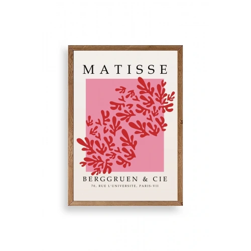 Çiçek Ahşap Çerçeveli Tablo 30 x 42