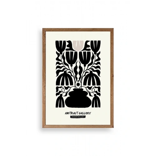 Çiçek Ahşap Çerçeveli Tablo 30 x 42