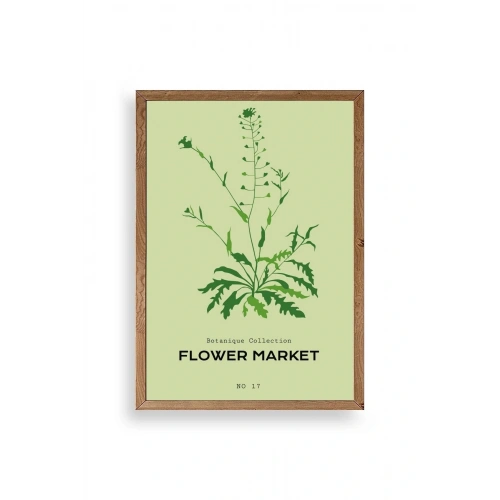 Çiçek Ahşap Çerçeveli Tablo 30 x 42