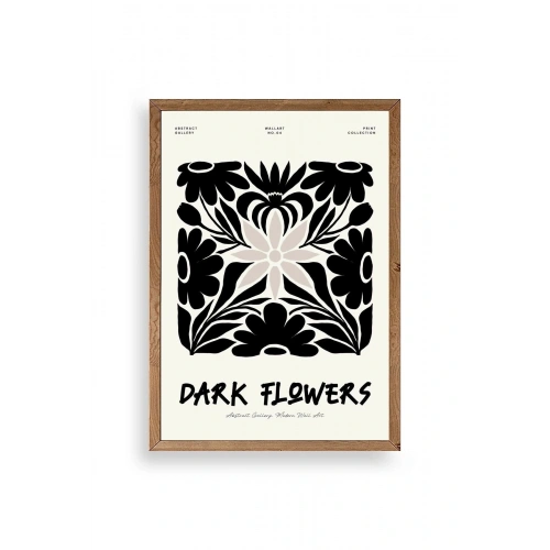 Çiçek Ahşap Çerçeveli Tablo 30 x 42