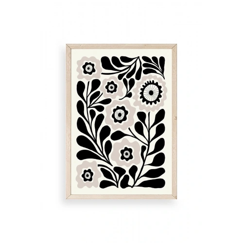 Çiçek Ahşap Çerçeveli Tablo 30 x 42