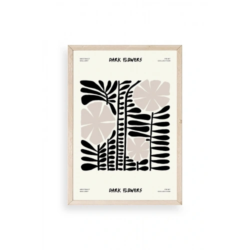 Çiçek Ahşap Çerçeveli Tablo 30 x 42