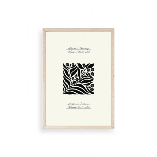 Çiçek Ahşap Çerçeveli Tablo 30 x 42