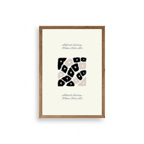 Çiçek Ahşap Çerçeveli Tablo 50 x 70