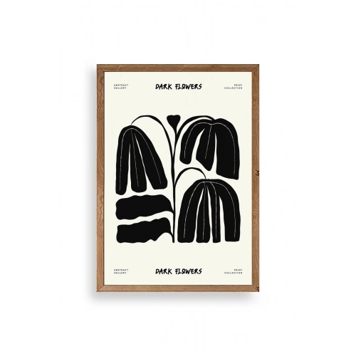 Çiçek Ahşap Çerçeveli Tablo 50 x 70