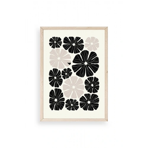 Çiçek Ahşap Çerçeveli Tablo 50 x 70