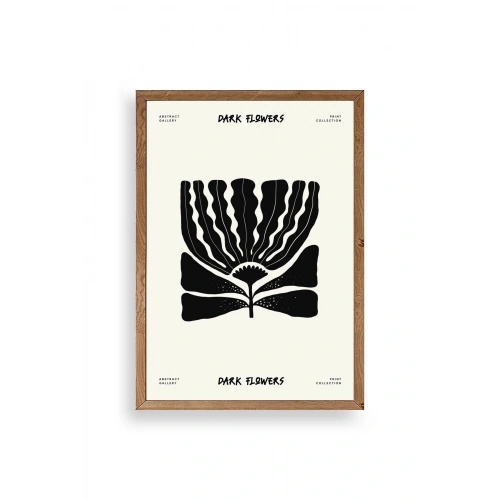 Çiçek Ahşap Çerçeveli Tablo 50 x 70