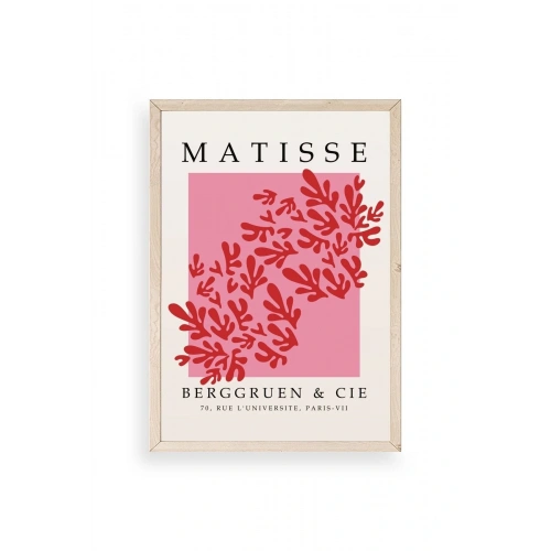 Çiçek Ahşap Çerçeveli Tablo 50 x 70