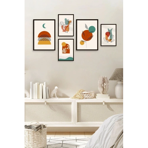 Çiçekler 5li Tablo 30 x 40