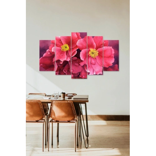 Çiçekler 5 Parçalı Mdf Tablo 60 x 100