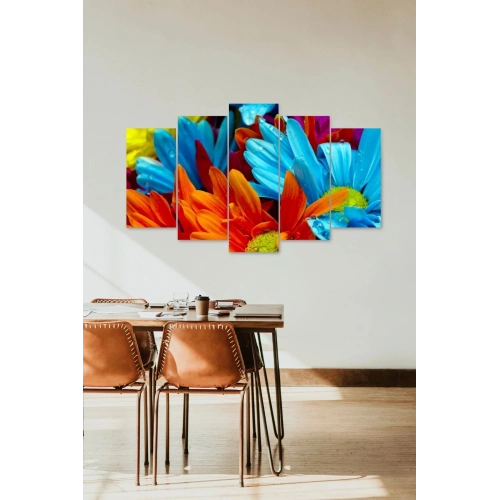 Çiçekler 5 Parçalı Mdf Tablo 60 x 100