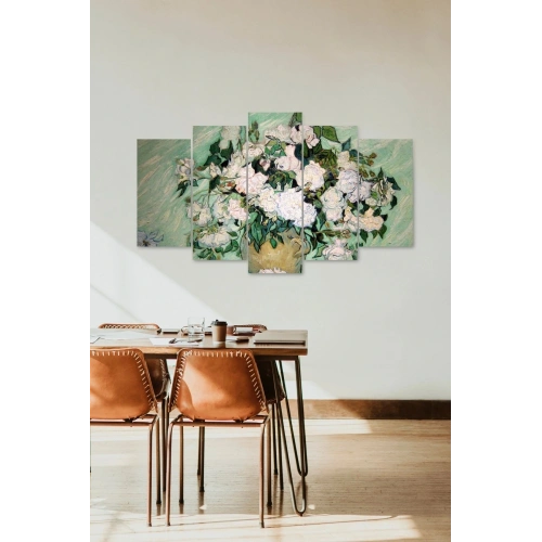 Çiçekler 5 Parçalı Mdf Tablo 60 x 100
