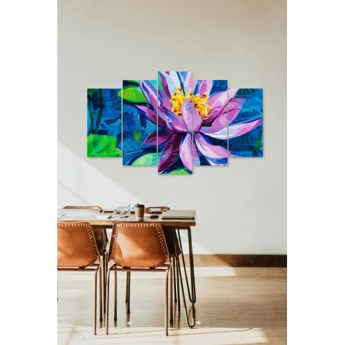 Çiçekler 5 Parçalı Mdf Tablo 60 x 100