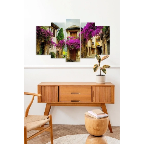 Çiçekler 5 Parçalı Mdf Tablo 60 x 100