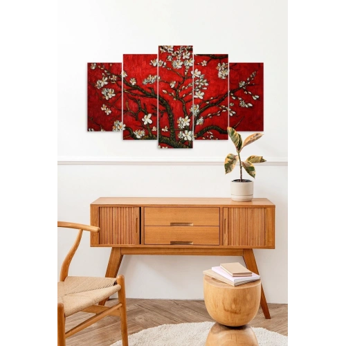 Çiçekler 5 Parçalı Mdf Tablo 60 x 100