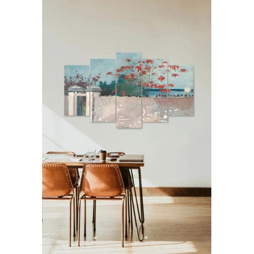 Çiçekler 5 Parçalı Mdf Tablo 60 x 100