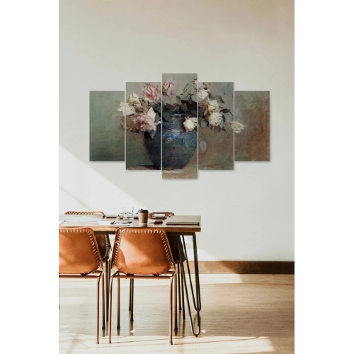Çiçekler 5 Parçalı Mdf Tablo 60 x 100