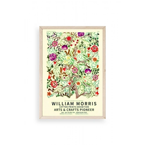 Çiçekler Ahşap Çerçeveli Tablo 17 x 23