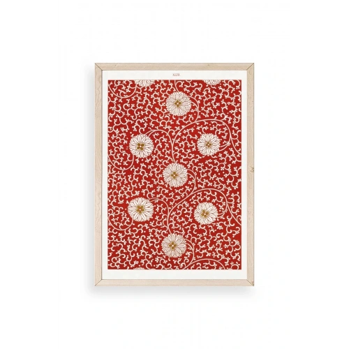 Çiçekler Ahşap Çerçeveli Tablo 23 x 30