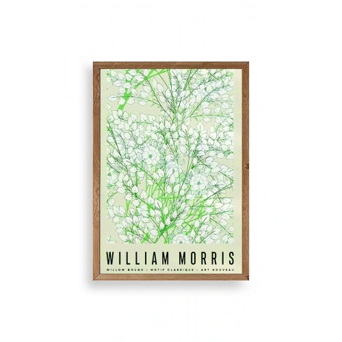 Çiçekler Ahşap Çerçeveli Tablo 23 x 30