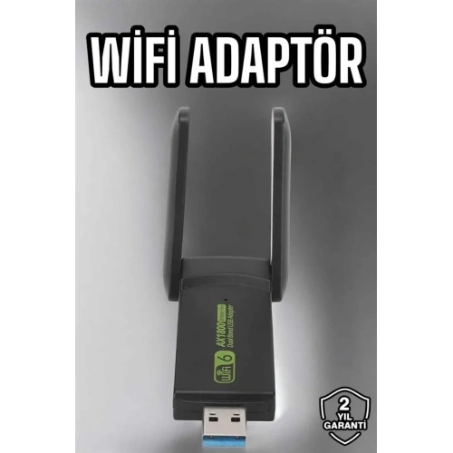 Çift Bantlı Kablosuz Wifi Adaptörü 1200 Mbps Hızında