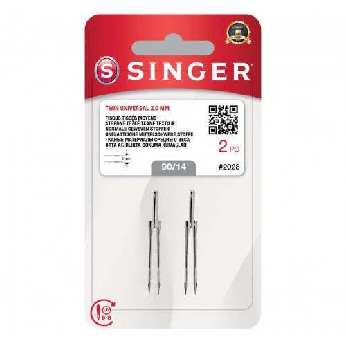 Çift İğne 2mm. (2li Blister/14 No.)