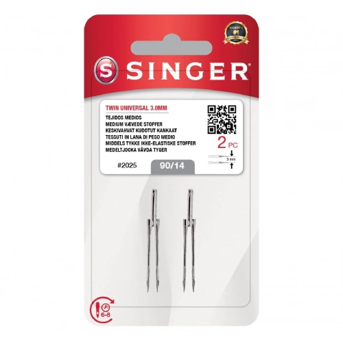 Çift İğne 3mm. (2li Blister/14 No.)