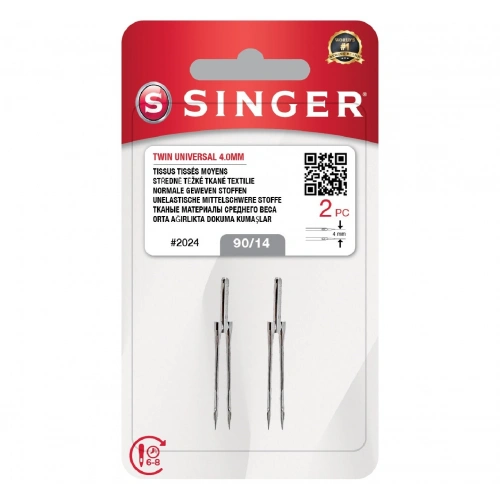 Çift İğne 4mm. (2li Blister/14 No.)