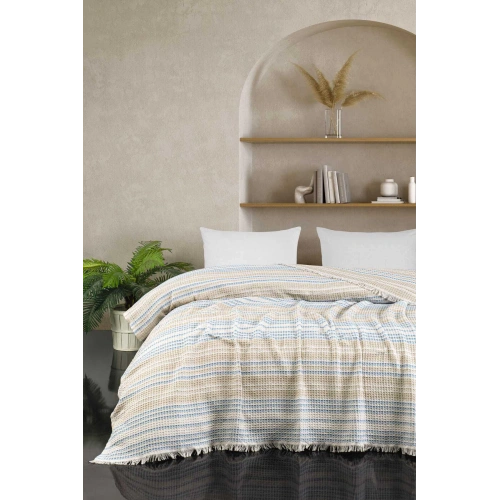 Double Bed Cover Güneş Beige 200 x 230 Cm