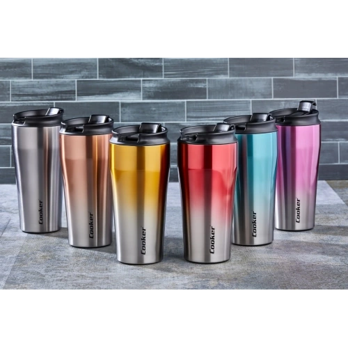 CKR-2049 400ML.ÇELİK MUG TERMOS BARDAK ÇİFT RENK (5365)