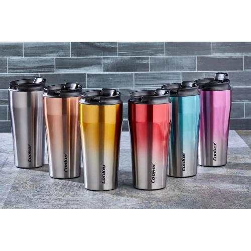 CKR-2049 400ML.ÇELİK MUG TERMOS BARDAK ÇİFT RENK (5365)