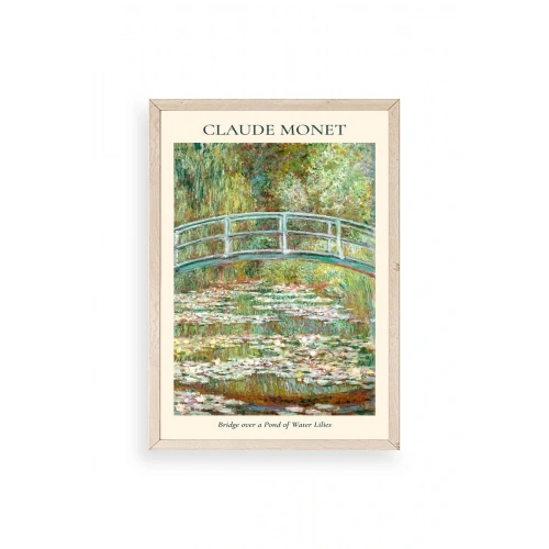 Claude Monet Ahşap Çerçeveli Tablo 17 x 23