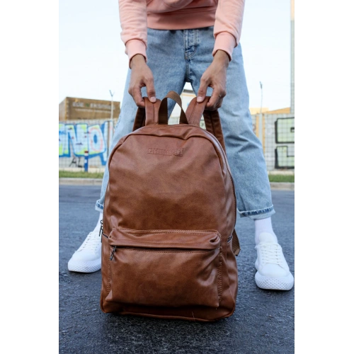 CNT006 - Cilt Deri Erkek Sırt Çantası TABA