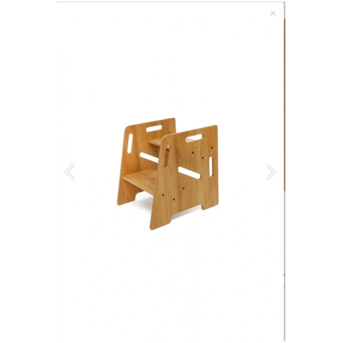 Çocuk / Yetişkin Montessori Ahşap Basamak, Yükseltici, Tabure