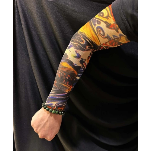 Çorap Dövme Giyilebilir Kol Bacak Dövmesi Likralı 2 Adet Model 27 (5365)