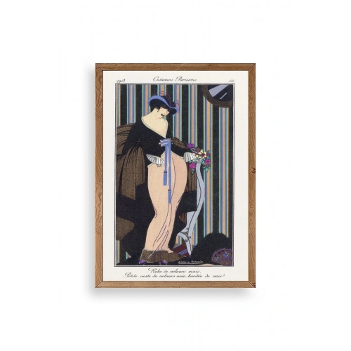 Costume Parisiens Ahşap Çerçeveli Tablo 30 x 42