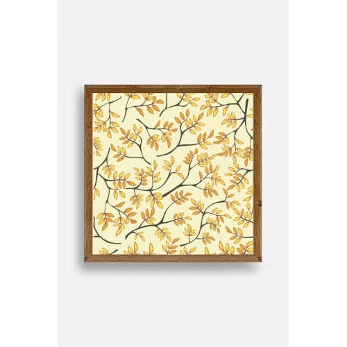 Dal Ahşap Çerçeveli Tablo 42 x 42